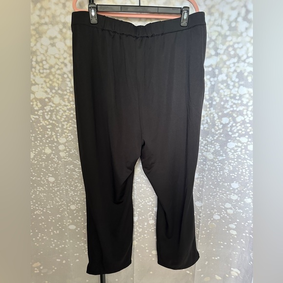 17. 👩🏻‍💼Bloomchic Black Button & Elastic Straight Leg Classic Pants- size 18/20 - Picture 4 of 12